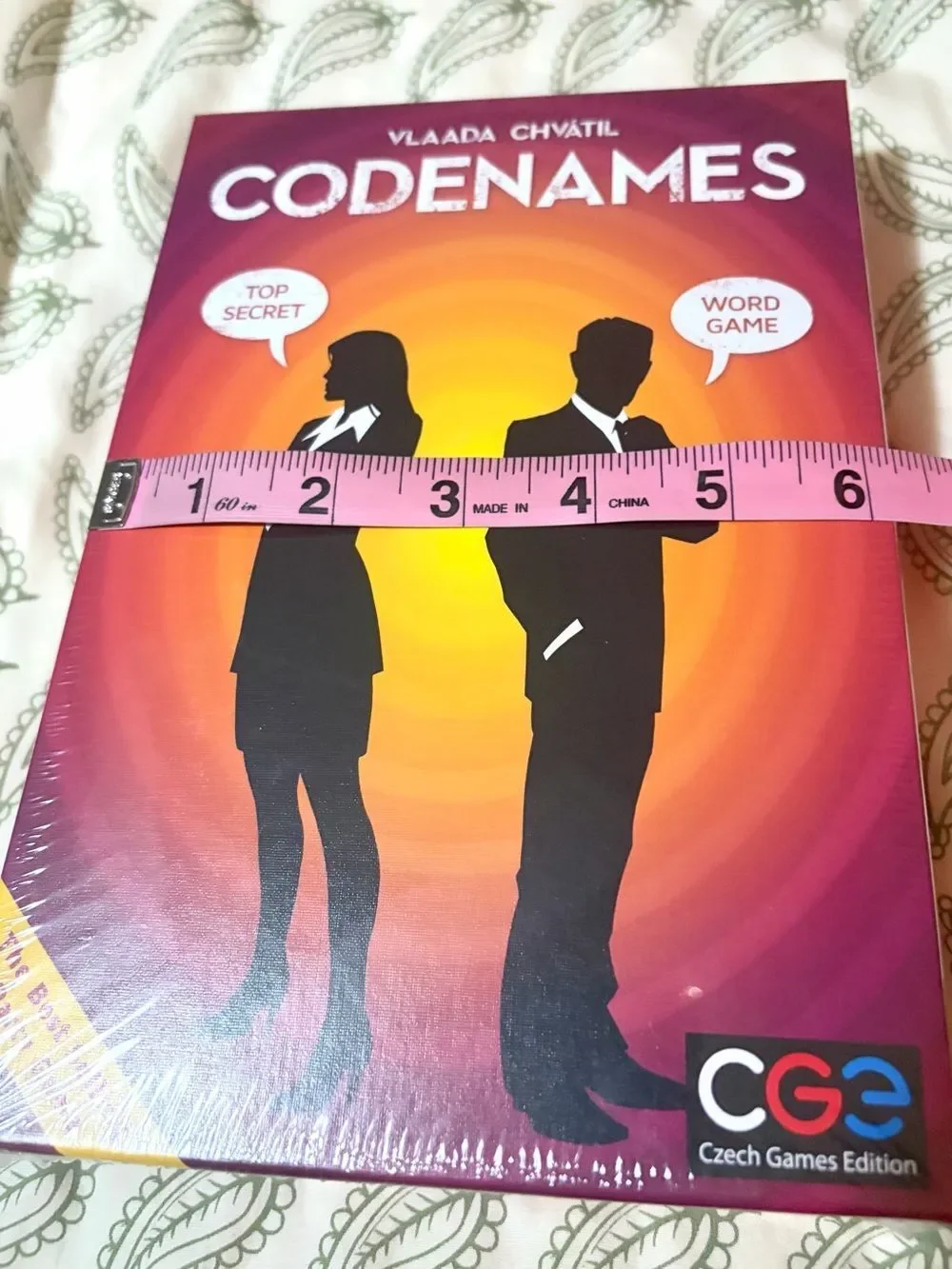 CGE Czech Games Codenames Board Game Secret Agent Deduction Game 4+ Players